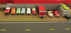 1:64/ DIORAMA LOT 2 CORRUGATED STEEL FENCE FOR AUTO REPAIR SHOP WALL #8 LAYOUT'S - Picture 1 of 10