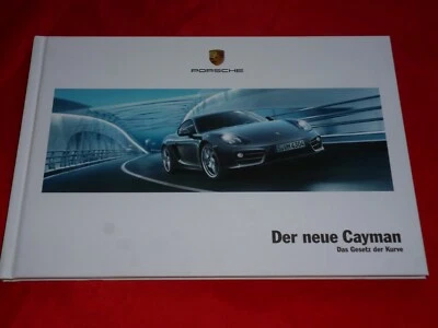 Folleto de tapa dura Porsche 981c Cayman + Cayman S Depliant Folleto 2012 Foto 1 de 3