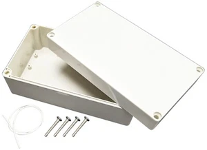 ABS Plastic Electronic Project Box with 4 Screws and Lid, 6.0"×3.5"×1.9" (Ivory) - Picture 1 of 7