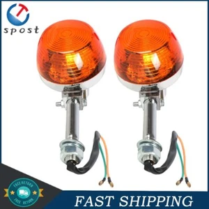 2X Turn Signal Light 8mm 12V For Honda CT70 CT90 XL100 CB350 CM400 CB450 CB750 - Picture 1 of 10