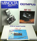 Minolta XG-1 Catalogue + Olympus AF-10 & AF-1 Super Catalogues