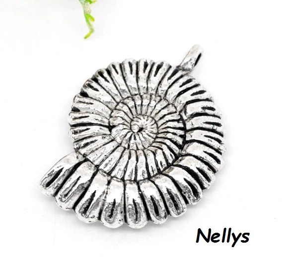 Nellys 3  Anhänger Muschel ca. 37x27mm  antiksilber  - Bild 1 von 1