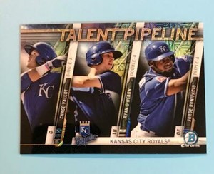2017 Bowman Chrome Talent Pipeline Mojo Refractor Ryan O'Hearn Chase Vallot