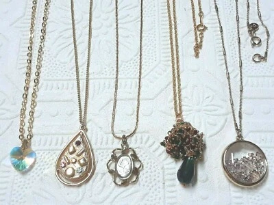 Хрустальное сердце подвеска на золотой цепочке, чердак заключены камни, Сара Ков роза + - Изображение 1 из 4