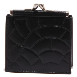 3106 portamonete CESARE PACIOTTI WITHOUT BOX-LABEL black leather coin purse - Picture 1 of 4