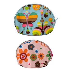 Cute Spring Floral Multicolor Coin Purses Pink and Blue - Picture 1 of 3