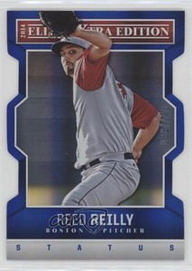 2014 Panini Elite Extra Edition Status Blue Die-Cuts /100 Reed Reilly #14