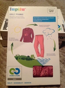 BRAND NEW GIRLS COTTON PYJAMA SET BY LUPILU. AGE 2-4 YEARS - Picture 1 of 4