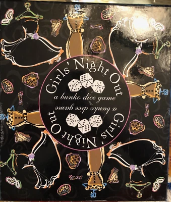 Girls' Night Out: A Bunko Dice Game (2003) 4-12 Players Bonus Gift 12 Coasters - Image 1 of 2