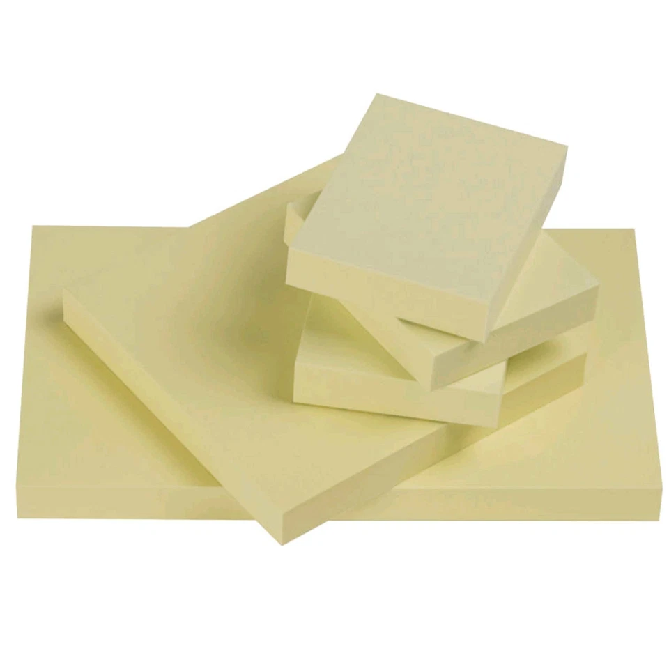 Q-Connect Haftnotizen Klebezettel verschiedene Größen 12 Blöcke a.100 Blatt gelb - Bild 1 von 1