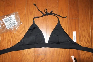 M ❤️ Victoria's Secret Swim suit Swimwear BIKINI TOP Push Up PADS NO WIRE Black - Picture 1 of 2
