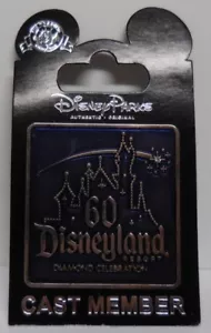 Spilla Disney DLR membro del cast 60° castello celebrativo diamante con stella cadente - Foto 1 di 3