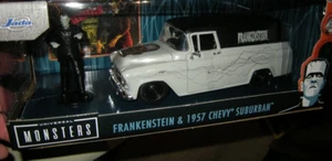 1:24 Jada Toys Frankenstein Monsters y 1957 Chevy Suburban en embalaje original - Imagen 1 de 1