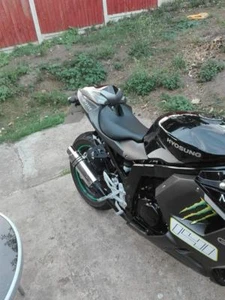 Hyosung GTR125 + GT125 COMET Edelstahl GP PRO RACE Motorrad Auspuff Dose Rohr - Bild 1 von 4