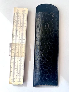 Vintage Soviet Slide Ruler 15 cm, 1975, with GOST stamp, includes a leatherette - Picture 1 of 11