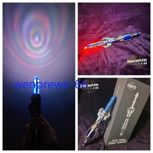 Replica Doctor Who 12th Sonic Screwdriver Metal Blue Ver Lights Sounds Prop Gift - Picture 1 of 17