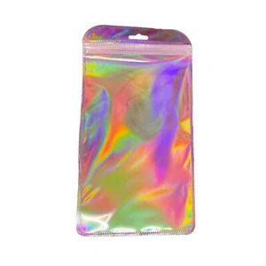 50pcs Self Sealing Bag Iridescent Storage Color Holographic Bag - Picture 1 of 13