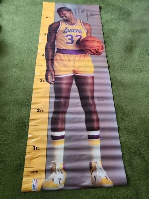 Irving "Majic" Johnson Measure Up Life Size Poster NBA Los Angeles *Rare - Image 1 of 4