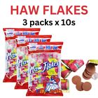 3x Packs Haw Flakes Chinese Candy Sweet And Sour Discs Coin 30 Rolls