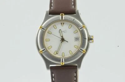 Reloj Hombre Eberhard & Co Croisiere Cuarzo 72013 35mm Acero Buen Estado Foto 1 de 4