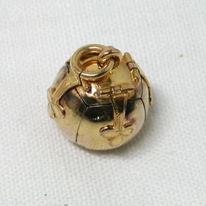 9ct Gold Vintage Masonic Folding Ball Pendant 23144 - Picture 1 of 4