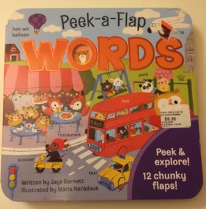 Peek-A-Flap Worte von Jaye Garnett ~ Lift the Flap Board Buch ~ NEU ~ 2021 - Bild 1 von 4