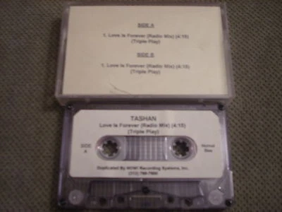 RARE PROMO Tashan CASSETTE TAPE Love Is Forever single FAT BOYS Menageri r&b '93 - Image 1 of 2