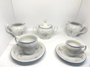 Bernadotte Czechoslovakia creamers, sugar bowl and teacups/saucers set - Picture 1 of 8
