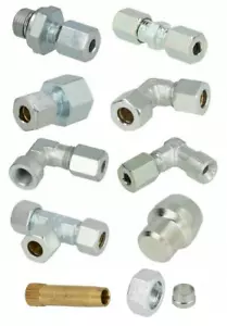 Ermeto cutting ring fitting angle clutch 4 - 35 mm for gas pipe & oil line - Picture 1 of 136