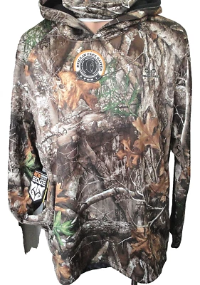 NWT $60 Men's REALTREE Camo TECH HOODIE Face GAITER Hunting SCENT CONTROL 3XL - Image 1 of 4