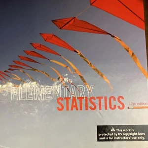 Statistics, Elementary Triola Instructors Edition Includes CD/Formula Chart 12th - Picture 1 of 16
