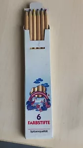 "Sparda BANK" 6 NATURBELASSENE BUNTSTIFTE - WERBEGESCHENK - MALSTIFTE - NEU - Bild 1 von 4