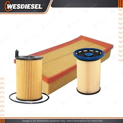 Oil Air Fuel Filter Service Kit fits Volkswagen Touareg 7P 3.0L 2011-on - image 1 of 2