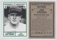 1982 TCMA Baseball's Greatest Hitters Tan Back Joe Cronin #1982-40 HOF