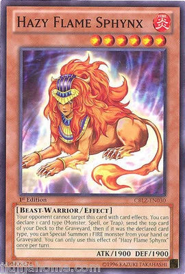 CBLZ EN030 1ST ED 3X HAZY FLAME SPHYNX COMMON CARDS - Image 1 of 2