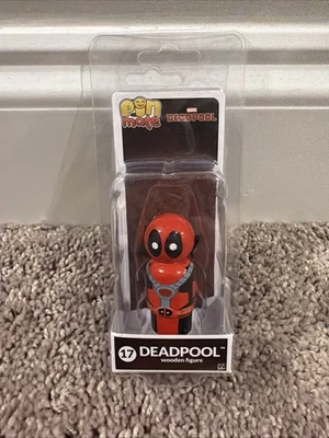 Figura de madera Marvel Deadpool Pin Mate 2” nueva en caja Foto 1 de 3