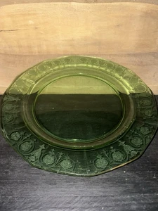 Green Fostoria Vernon Green Large Torte Plate - Picture 1 of 3