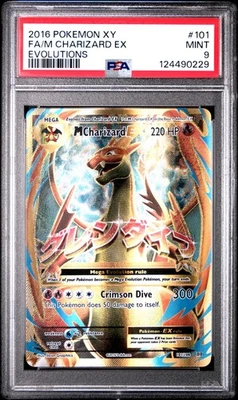 MCharizard EX - 101/108 - Ultra Raro - Evoluciones - Tarjeta Pokémon - PSA 9 Foto 1 de 2