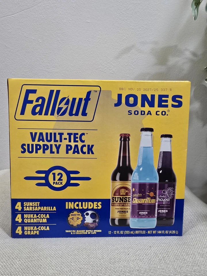 Fallout X Jones Soda Vault-Tec Supply Pack NUEVO: ¡SELLADO! COSTCO EXCLUSIVO RARO Foto 1 de 4