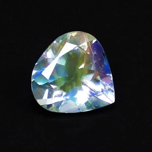 0.58 Ct Heart Pear Mystical Top Grade (6 x 5) Natural Faceted Rainbow Moonstone - Picture 1 of 7