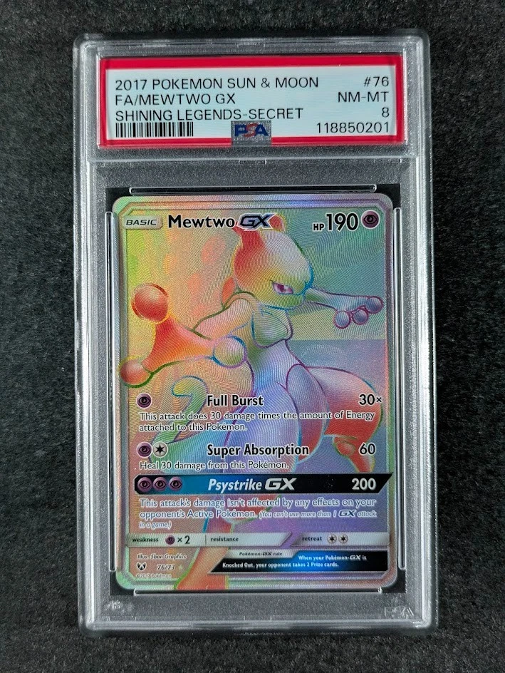 Shining Legends Pokémon TCG Mewtwo Secret Rare Individual