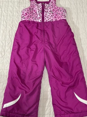 ZeroXposur девочки Snowsuit фиолетовый/розовый размер 4T с регулируемыми подвесками EUC - Изображение 1 из 4