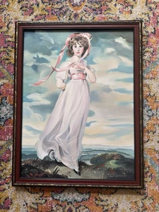 OIL PAINTING LYNN WHEELUS  (1932-2017) RENDITION OF PINKIE PORTRAIT SIGNED 1997 - Picture 1 of 12