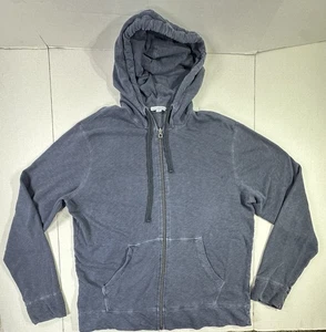 James Perse Standard Full Zip Hoodie Blau Herren Gr. 3 Leicht Freizeit - Bild 1 von 3