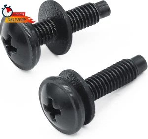 10-32 Tornillos de Rack, Tornillos de Montaje en Jaula con Arandelas de Rack de Nylon para Estudio de Música/Ne - Imagen 1 de 12