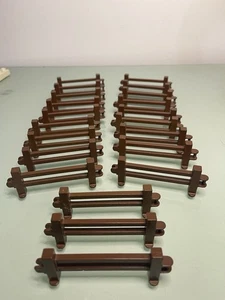 Lego Duplo 21 X  Vintage Interlocking Brown Fences  - Pattern Number 3967 - Picture 1 of 6