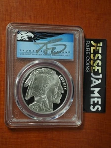 2001 P PROOF SILVER BUFFALO COMMEMORATIVE DOLLAR PCGS PR70 DCAM CLEVELAND POP 6! - Picture 1 of 3