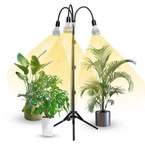 90W Grow Light with Adjustable Tripod Stand, Full Spectrum 700W Equiv. LED Fl... - Picture 1 of 7