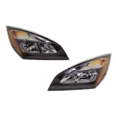 Left and Right Headlights For Freightliner Cascadia 2017-2021 Halogen w/ Bulb/s - Image 1 of 4