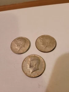 LOT OF THREE 1968 D KENNEDY 40% SILVER HALF DOLLAR CIRCULATED **NICE** - Picture 1 of 4